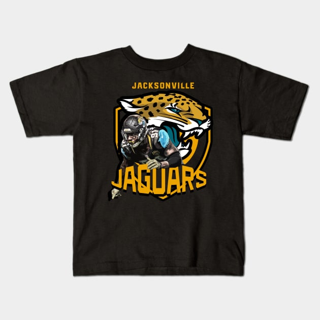 jacksonville team jaguars Kids T-Shirt by GW ART Ilustration